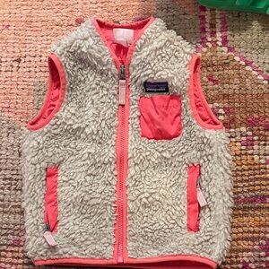 Patagonia Sherpa Vest with Pink Highlights